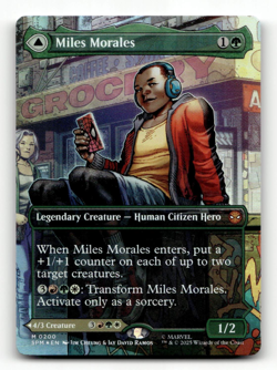 FOIL - MTG - Miles Morales (0200) (Borderless) - Marvel's Spider-Man - Image 1