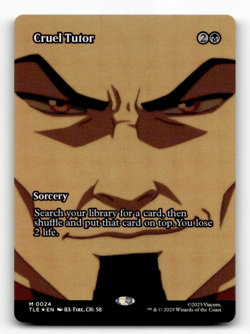 FOIL - MTG - Cruel Tutor (Borderless) #24 - Avatar: The Last Airbender - Image 1