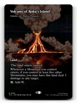 MTG Volcano of Roku's Island Valakut, the Molten Pinnacle (Borderless) - Avatar - Image 1