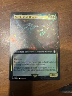 MTG Fallout Extended Surge Foil Agent Frank Horrigan Magic The Gathering NM - Image 1