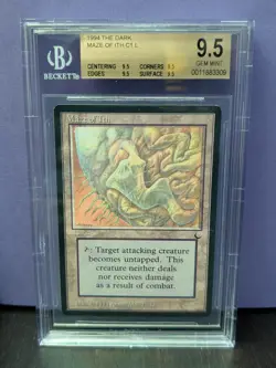 Maze of Ith * THE DARK * BGS 9.5 Gem Mint QUAD * Magic the Gathering MtG - Image 1