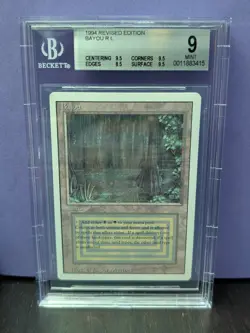Bayou * REVISED * DUAL LAND * BGS 9 Mint (9.5/8.5/9.5/9.5) * Magic Mtg Rare - Image 1