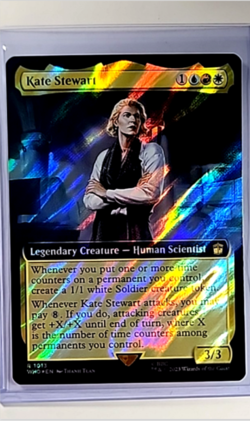 MTG Magic The Gathering WHO Doctor Who Extended Art Surge Foil 1013 Kate Stewart - Image 1