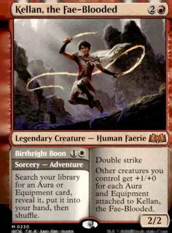 Wilds of Eldraine #230 Kellan, the Fae-Blooded - Image 1