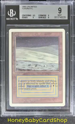 MTG Unlimited Edition 1993 Tundra BGS 9.0Q+ (Quad+) Mint Old School 93/94 - Image 1