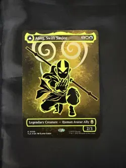 Aang, Swift Savior (Borderless) (Neon Ink Foil) Avatar: The Last Airbender Foil - Image 1