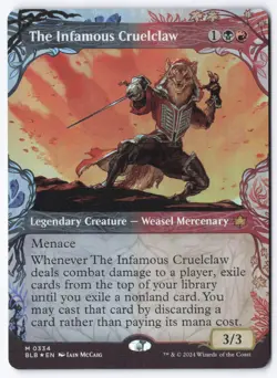 The Infamous Cruelclaw (Showcase) M Bloomburrow 334 NM - Image 1