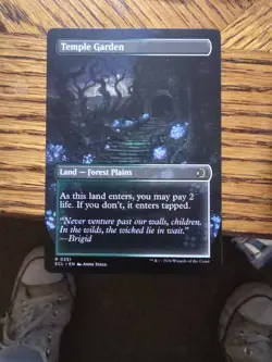 1 x Temple Garden - Borderless - Lorwyn Eclipsed - NM-Mint - MTG - Image 2