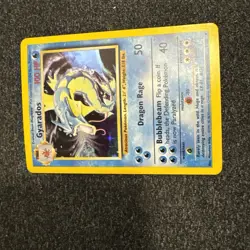 Pokemon Gyarados Holo Rare TCG Card Base Set 6/102 Near Mint Condition - Image 2