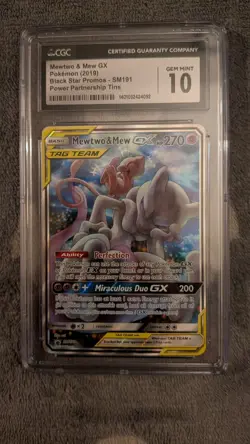 Pokemon TCG Mewtwo & Mew GX SM191 CGC 10 - Image 1