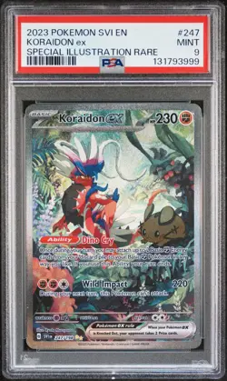 2023 POKEMON SVI EN-SCARLET & VIOLET SPECIAL ILLUSTRATION RARE KORAIDON EX PSA 9 - Image 1