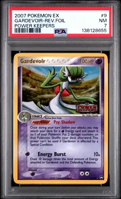 2007 POKEMON EX POWER KEEPERS #9 GARDEVOIR-REVERSE FOIL PSA 7 - Image 1