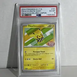 Pokemon Pikachu SV-P Indonesia Journey 101/SV-P Promo Indonesian PSA 6 - Image 1