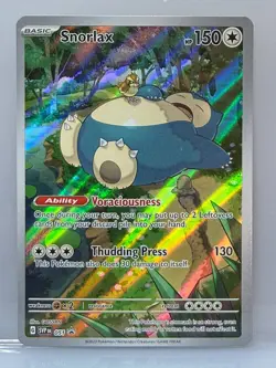 Pokemon TCG Snorlax 151 Scarlet Violet Black Star Promo 051 - Image 1