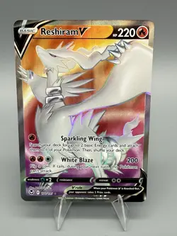 Pokemon SWSH12: Silver Tempest #172/195 Reshiram V (Full Art) NM - Image 1