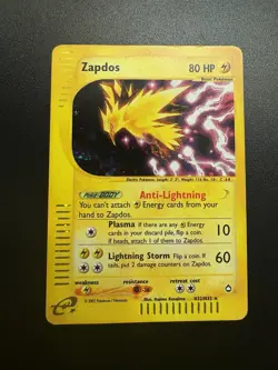 Zapdos H32/H32 Aquapolis Holo - Vintage Pokemon TCG E Reader - Image 1