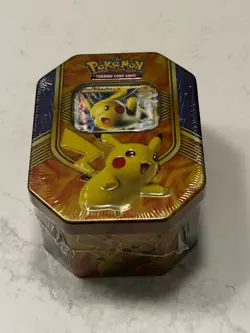 2016 Pokemon Battle Heart Collector Tin Pikachu EX Sealed - Image 1