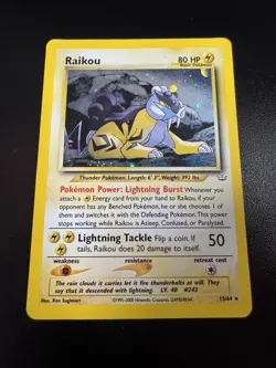 Raikou Holo #13/64 Pokemon 2000 Neo Revelation Unlimited - MP+ - Fast Ship - Image 1