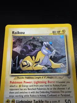 Raikou Holo #13/64 Pokemon 2000 Neo Revelation Unlimited - MP+ - Fast Ship - Image 3