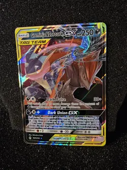Pokemon Greninja & Zoroark GX Holo Card 107/214 Sm-Unbroken Bonds Tag Team - Image 3