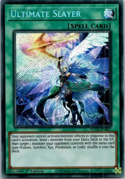 Yugioh Ultimate Slayer POTE-EN067 1st Edition Secret Rare NM - Image 1
