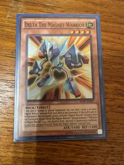 Yugioh! NM Delta The Magnet Warrior - RATE-EN097 - Super Rare - Unlimited Editio - Image 1