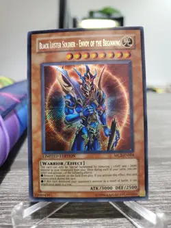 Yugioh! Black Luster Soldier Envoy of the Beginning MC2-EN004 Secret Rare LP - Image 1