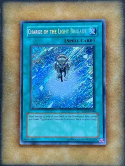 Yugioh Charge of the Light Brigade TDGS-EN089 Secret Rare LP - Image 1