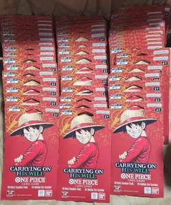 One Piece OP-13 Carrying On His Will Sleeved Booster Pack x 150 - Image 1