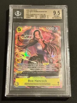 One Piece TCG Boa Hancock Alternate Art PRB02-017 Premium Booster Foil BGS 9.5 - Image 1