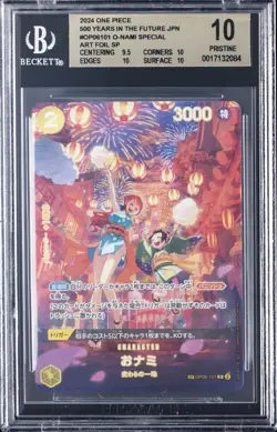 2024 ONE PIECE 500 YEARS IN THE FUTURE SPECIAL ART FOIL #OP6101 O-NAMI BGS 10 - Image 1