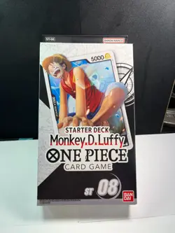 One Piece TCG Monkey D. Luffy STARTER DECK ST-08 FACTORY SEALED Bandai Namco L2 - Image 1