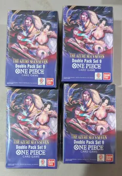One Piece Azure Sea's Seven OP14 Double Pack Set 9 (Lot Of 4) SEALED ✅ - Image 1