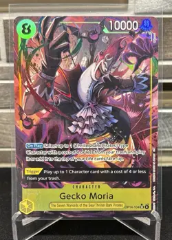 One Piece The Azure Sea's Seven Gecko Moria OP14-104 Alternate Art SR - Image 1