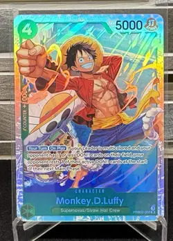 One Piece TCG Monkey.D.Luffy PRB02-005 Premium Booster The Best Vol. 2 Foil - Image 1