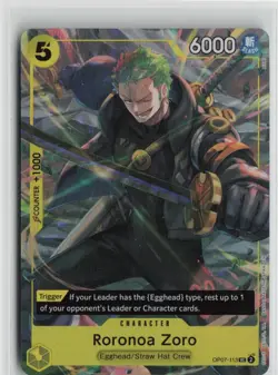 Roronoa Zoro Illustration Box Vol.3 OP07-113 One Piece Promotion Cards UC NM Eng - Image 1