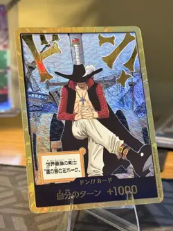 Mihawk Gold DON!! Card OP-14 The Azure Sea's Seven ONE Piece TCG JP US SELLER 🔥 - Image 1