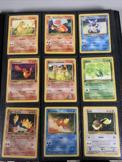 Binder Lot of 94 Pokemon WOTC Era Only VTG Base Set, 1st Edition, and Jumbo Card - Image 1
