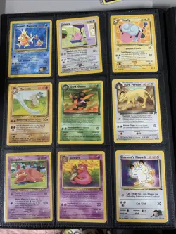 Binder Lot of 94 Pokemon WOTC Era Only VTG Base Set, 1st Edition, and Jumbo Card - Image 2