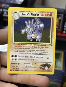 Aerodactyl 1/62 Fossil Brock's Rhydon 2/132 Gym Vintage Pokemon Card Lot WOTC - Image 4