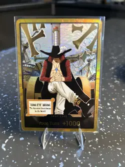 OP14 Gold DON!! Card Hawk Eye Mihawk The Azure Seas Seven One Piece CCG ENGLISH - Image 3
