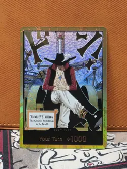 OP14 Gold DON!! Card Hawk Eye Mihawk The Azure Seas Seven One Piece CCG ENGLISH - Image 1