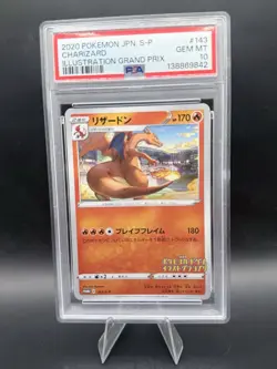 Charizard - 143/S-P Promos (Japanese) Grand Prix Pokemon PSA 10 Gem Mint SWSH - Image 1