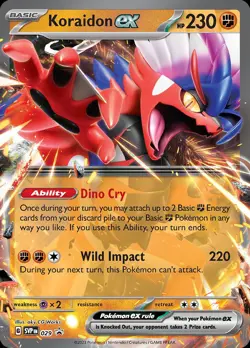 Pokemon Koraidon ex (29/152) Scarlet & Violet Black Star Promos LP HOLO - Image 1