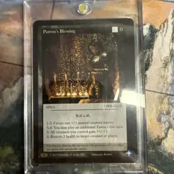 Chronicles Of Arcane TCG - patron blessing - Foil - Patreon Sample Card - Image 1