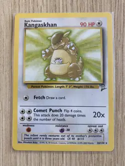 Kangaskhan 26/130 - Rare - Base set 2 - 2000 WOTC - Pokemon Card NM - 1¢ sta - Image 1
