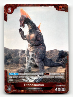 Godzilla Card Game Titanosaurus (P) - Godzilla VS. Godzilla - Image 1