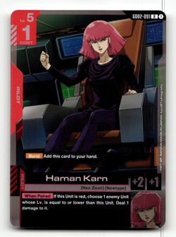 Gundam Card Game Haman Karn (R) - Dual Impact - Image 1