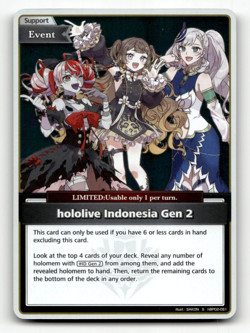 hololive OFFICIAL CARD GAME hololive Indonesia Gen 2 (S) - Quintet Spectrum - Image 1