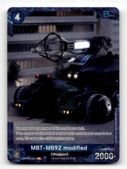 Godzilla Card Game MBT-MB92 modified (P) - G: Monsters Raid Again - Image 1